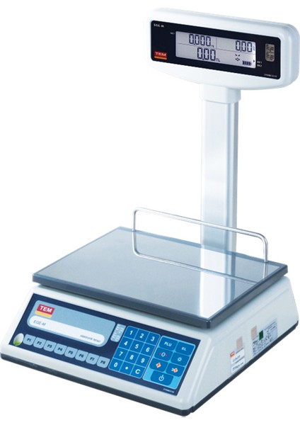 Ege-Lcd T Boyunlu 30 Kg - 5 Gr Market Terazisi