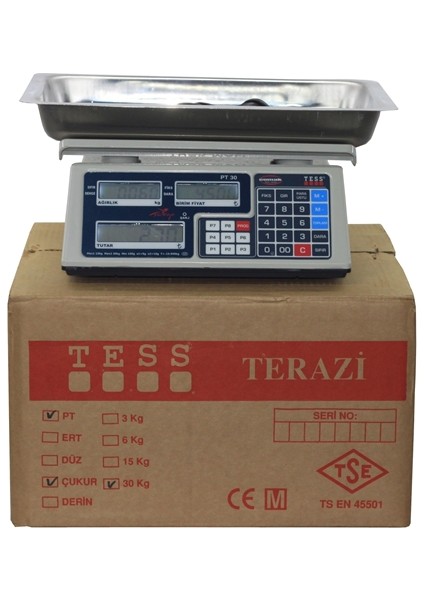 Pt Seri 30 Kg Pazarcı Terazisi fırsatları