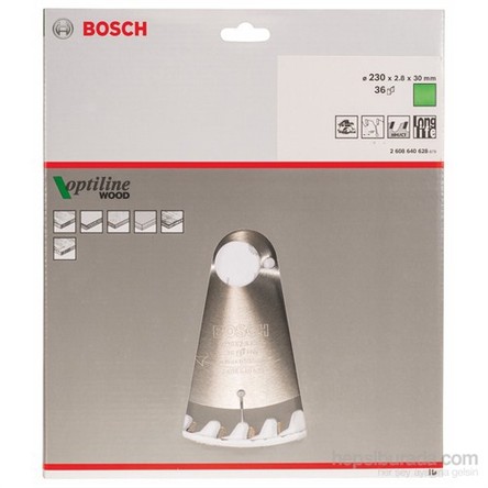 Bosch - Optiline Serisi Ahşap İçin Daire Testere Bıçağı - 230 X 30 X 2,8 Mm, 36 Diş