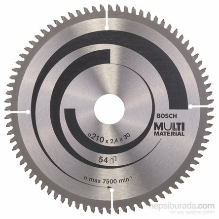 Bosch - Çoklu Malzeme İçin Daire Testere Bıçağı - 210 X 30 X 2,5 Mm, 80 Diş