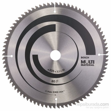 Bosch - Çoklu Malzeme İçin Daire Testere Bıçağı - 305 X 30 X 3,2 Mm, 80 Diş