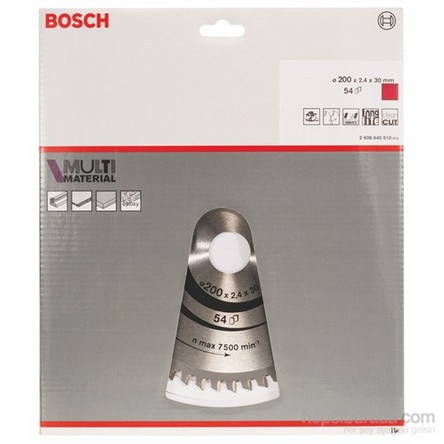Bosch - Çoklu Malzeme İçin Daire Testere Bıçağı - 200 X 30 X 2,4 Mm, 54 Diş