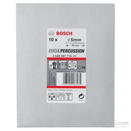 Bosch - Beton Matkap Ucu Cyl-3 - 5 X 50 X 85 Mm, D 4,5 Mm