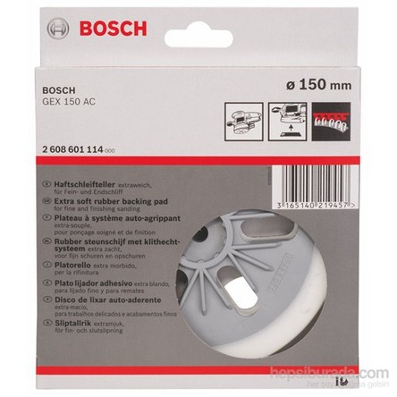 Bosch - Zımpara Tabanı - Ekstra Yumuşak, 150 Mm