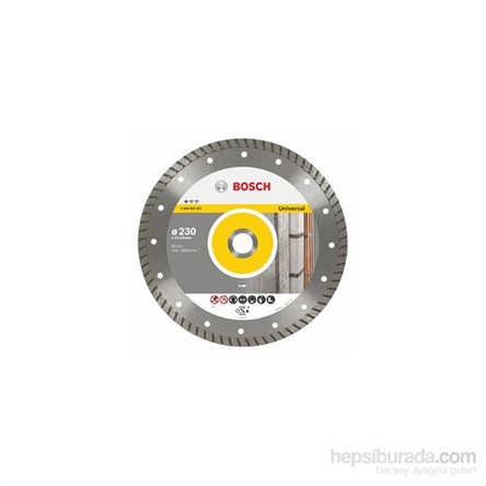 Bosch - Standart Serisi Tüm Malzemeler İçin Turbo Segman Elmas Kesme Diski - 125 X 22,23 X 2 X 10 Mm