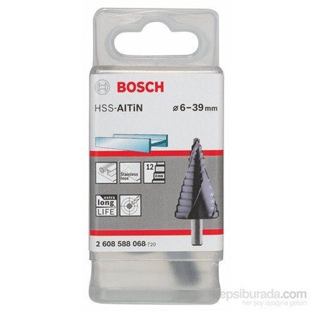 Bosch - Kademeli Matkap Ucu Hss-Altin - 6 - 39 Mm, 10,0 Mm, 93,5 Mm