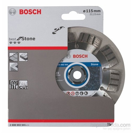 Bosch - Best Serisi Taş İçin Elmas Kesme Diski - 115 X 22,23 X 2,2 X 12 Mm