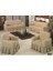 Bürümcük Maxi Koltuk Örtüsü Takımı (3+3+1+1) - Bej 1