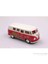 Kırmızı 1962 Volkswagen Classical Bus 1/32 Çek Bırak Die-Cast Model Araç 1