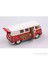 Kırmızı 1962 Volkswagen Classical Bus 1/32 Çek Bırak Die-Cast Model Araç 2