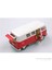 Kırmızı 1962 Volkswagen Classical Bus 1/32 Çek Bırak Die-Cast Model Araç 2