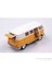 Sarı 1962 Volkswagen Classical Bus 1/32 Çek Bırak Die-Cast Model Araç 2