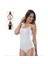 Kadın Likralı İp Askılı Çıtçıtlı Body Siyah 1