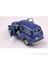Mavi 1950 Chevrolet Suburban 1/36 Çek Bırak Die-Cast Model Araç 2