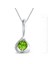 925 Ayar 4,8 Gr 0,11 Karat Pırlanta 3,43 Karat Peridot, Altın Kaplamalı Pırlanta Peridot 'Birtanem' Burç Kolyesi (GK00122) 1