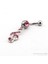 Pembe Sol Anahtarı Çelik Göbek Piercing P288 2