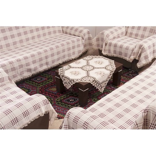 Buldan Concept Buldan İşi Koltuk Örtüsü Takımı Bordo Fiyatı