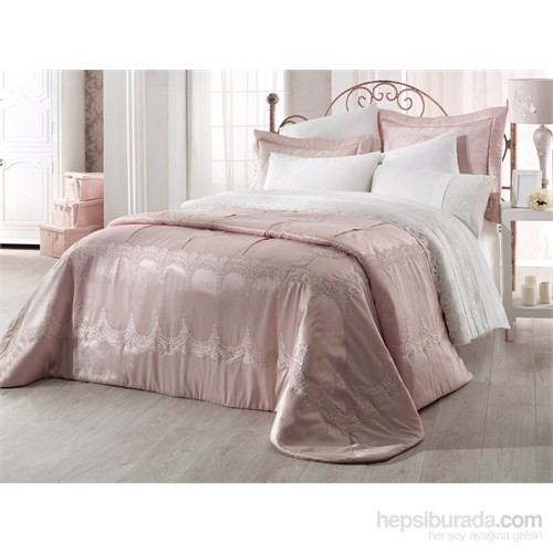 Cemil İpekçi By Siber Mert Yatak Örtüsü Aida Pembe Fiyatı