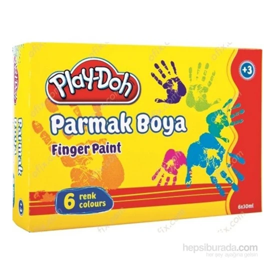 Play-Doh 6 Renk Parmak Boyası 30 Ml