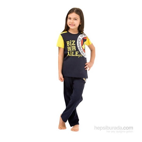 Roly Poly 3068 Fenerbahçe Lisanslı Kız Çocuk Pijama Takımı Lacivert 5 Yaş (110 Cm)