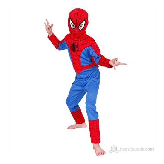 Spiderman Çocuk Kostüm Klasik 3-4 Yaş