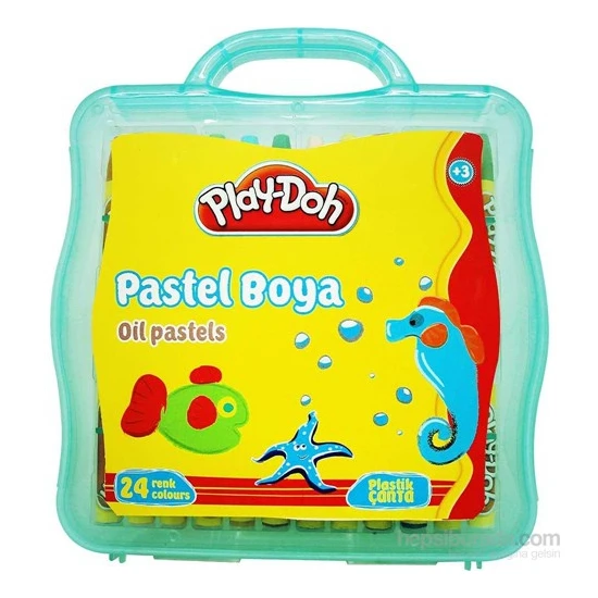 Play-Doh 24 Renk Pastel Boya Plastik Çantalı