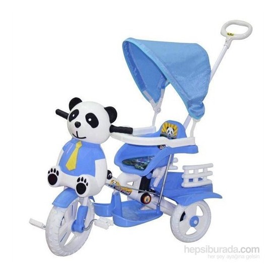 Baby Poufi Sevimli Panda Tenteli Çocuk Bisikleti Mavi Fiyatı