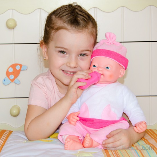 Gerçek Yüz Mimikli Pıtırcık Bebek, Pembe Beyaz Fiyatı