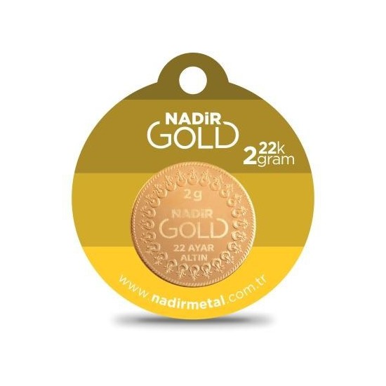 Nadir Gold 22 Ayar Külçe Gram Altın 2 Gr. (Yuvarlak)