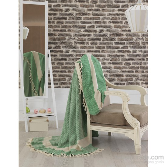 Eponj Home Natural Yatak Örtüsü Hasır A.Yeşil Battal Boy Fiyatı