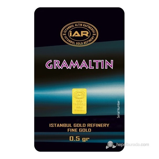 IAR 24 Ayar Gram Altın Külçe Altın 0,5 Gr.