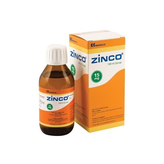Zinco (Çinko) Şurup 15 Mg / 100 Ml