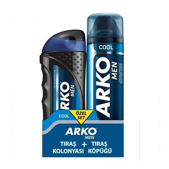 Arko Men Cool Tıraş Köpüğü 200 Ml  + Tıraş Kolonyası