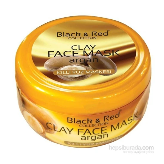 Black & Red Argan Yağlı Killi Yüz Maskesi