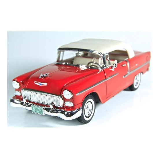 Motormax 1:18 1955 Chevy Bel Air -Kırmızı - Model Araba
