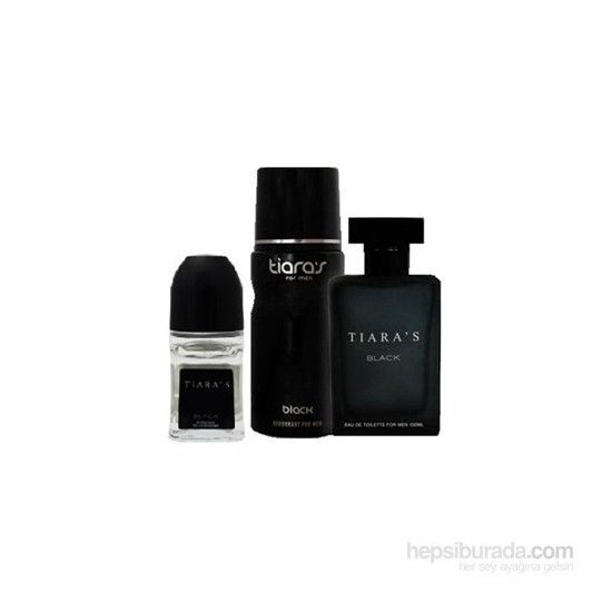 Tiaras Black Edt 100 Ml + Deodorant + Roll on Fiyatı