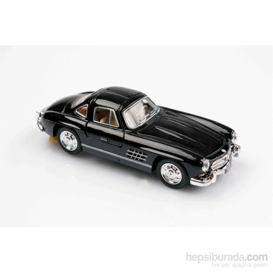 Siyah 1954 Mercedes-Benz 300 Sl  1/36 Çek Bırak Die-Cast Model Araç