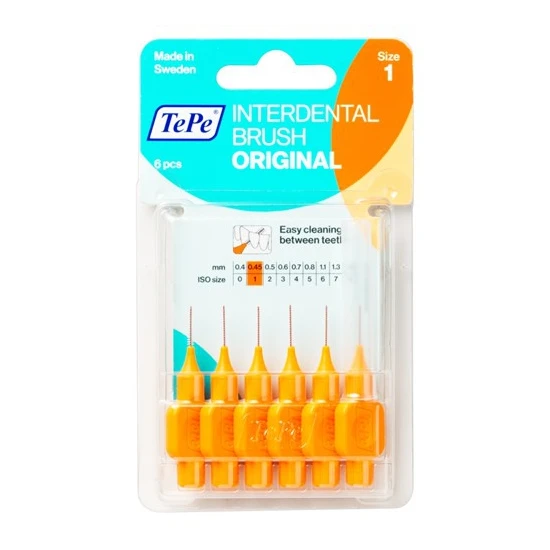 Tepe Interdental Brushes Orange 0.45 Size 1