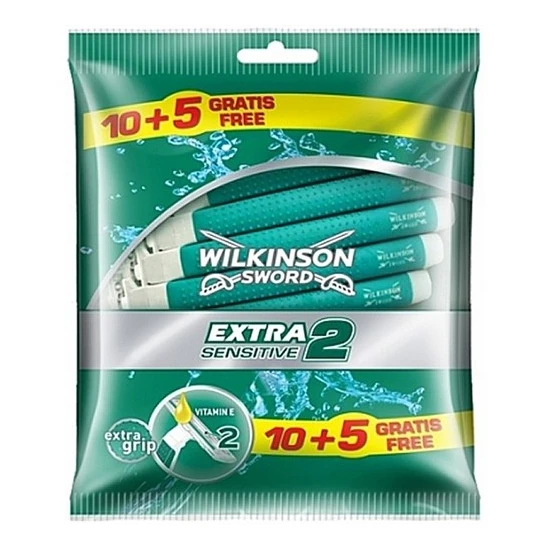 Wilkinson Extra2 Sensitive Kullan-At Tıraş Bıçağı 15Li
