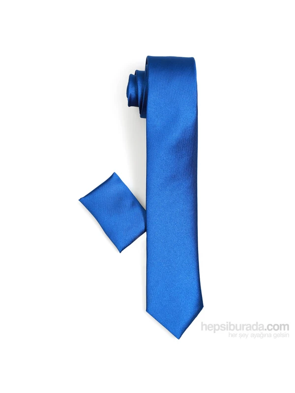 Varetta Erkek Gece Mavisi Rengi Mendilli Kravat