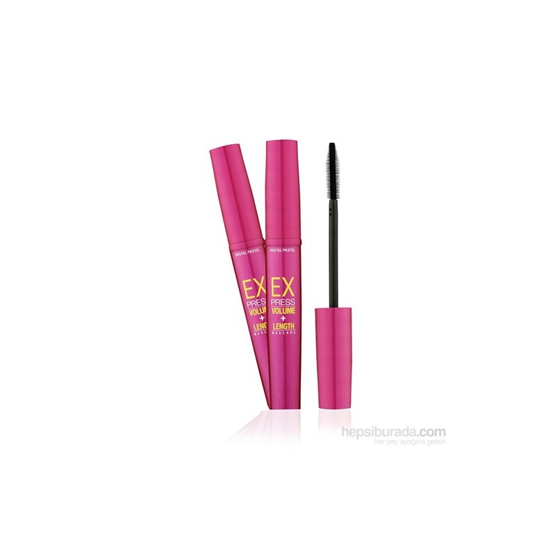 Pastel Maskara Express Volume + Length 2 Adet