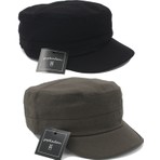 Şapkadan Castro Siyah ve Haki Şapka Ikili Set Kastro Set Unisex