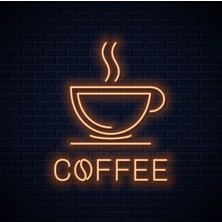 Honey Concept Coffee LED Duvar Yazısı Dekoratif Duvar Aydinlatmasi Gece Lambası