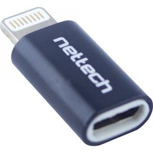 Nettech Plastik Lightning (8 Pin) Lightning Data Kablo