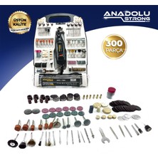 Anadolu Strong Anadolustrong ANS1004 300 Parça Gravür Oyma Makinesi Dremel Taşlama Zımpara Kesme Seti