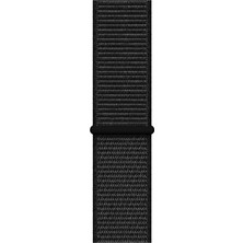 Coverzone Apple Watch 42MM Uyumlu Kayış Spor Loop Kordon Siyah