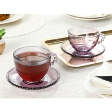 English Home Balloon Cam 2'li  Fincan Takımı 230 ml Mor