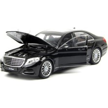 Welly 1/24 Ölçek Mercedes-Benz S Class Model Araba Lisanslı Siyah