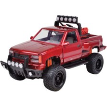 Motormax Gmc Sierra Gt Pickup 1992 Red Diecast Model Araba