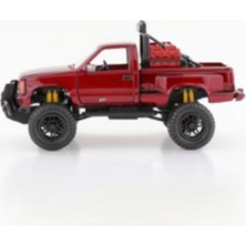 Motormax Gmc Sierra Gt Pickup 1992 Red Diecast Model Araba